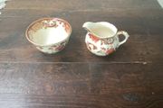 Masons Brown Velvet Milk Jug and Sugar Bowl
