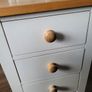 bedside lockers cream/ natural wood Image 7
