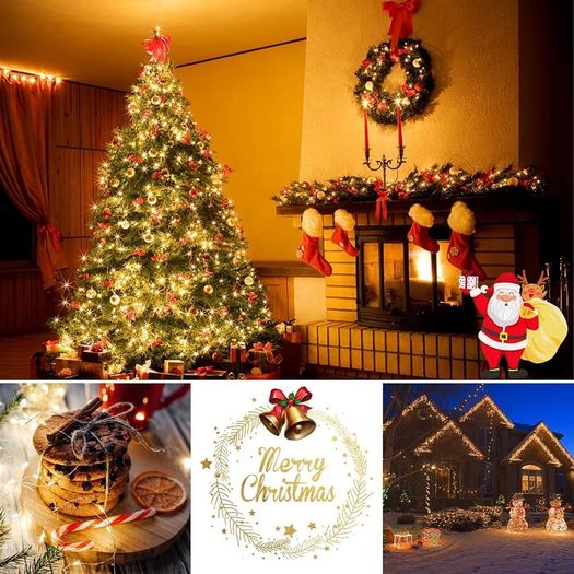 Lights Fairy Lights, 15M/49ft 150 LED String Lights Outdoor/Indoor Decorations, 8 Modes Remote Control, USB Plug in Powered Pure Copper Garden Lights for Xmas, Party - Warm Yellow