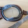 Vintage style leather aviator goggles Image 2