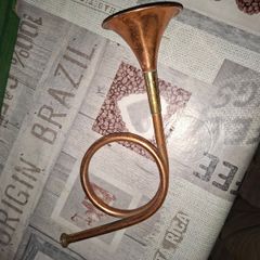 Vintage Copper and Brass Coiled Coaching or Hunting Horn