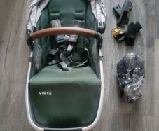 uppababy Vista rumble seat V2, rain cover and adapters