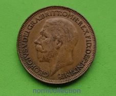 United Kingdom 1932 year Bronze Farthing.