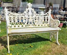 Bench Cast Iron Ornate H413