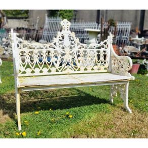 Bench Cast Iron Ornate H413
