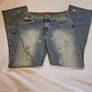 Miss Sixty Blue Vintage Bootcut Ripped Jeans Image 3