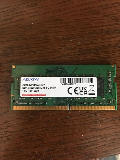 DDR4 RAM 16gb(8x2) Laptop 3200Mhz