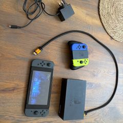 Nintendo switch with dock extra joycons cables