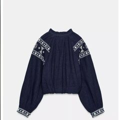 Zara Pattern Blouse
