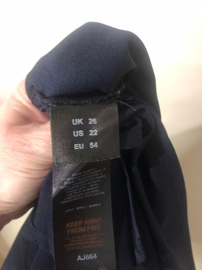 Joanna Hope navy blouse and cami set (size 26)