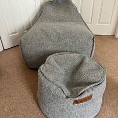 Bean bag seat & pouffe