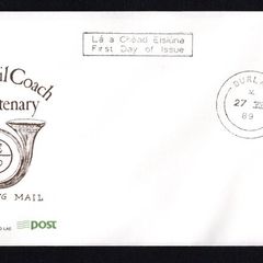 1989 Ireland Anniversaries Statesmen of Ireland (Sean T O'Kelly)Commemorative Stamp An Post First Day Cover (FDC) with Durlas (Thurles) cancel