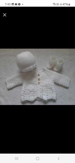 Stunning handmade christening set