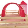 Childrens Loft Bed Frame with Slide & Ladder Pinewood 208x230cm Image 2