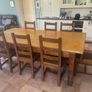 Rustic Farmhouse table and chairs Image 3
