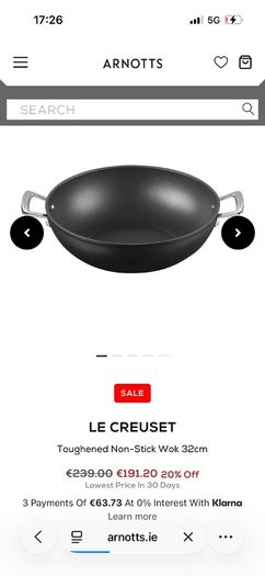 Le Creuset Wok