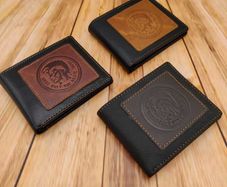 Mens Diesel Wallets Real Leather Slim Designer Black Brown Soft Genuine Bifold Men Money Credit Debit ID Card Purse