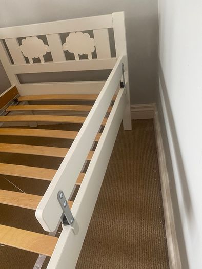 IKEA KRITTER Children's Wooden Bed Frame and Mattress