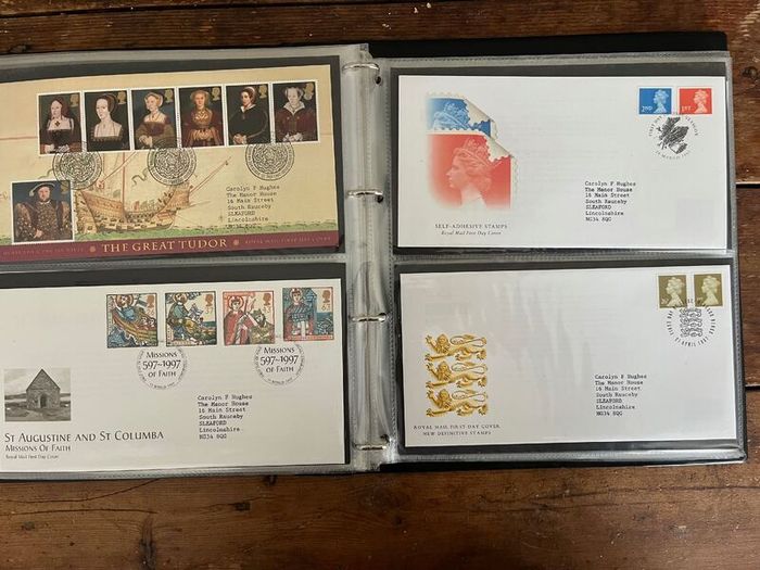 Collection of  78 UK First Day Cover stamps 1993 to 1998 in album