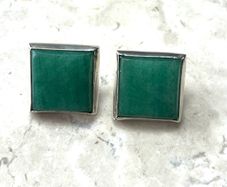 2015 Irish Sterling silver jadite earrings