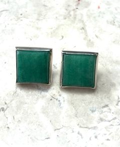 2015 Irish Sterling silver jadite earrings