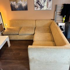 Corner Beige / Cream Corner Couch