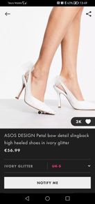 wedding shoes, ivory, size 5