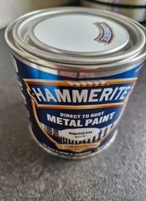 Hammerite smooth white paint 250 ml new