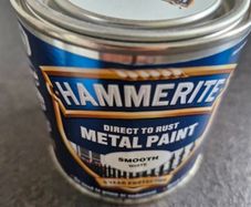 Hammerite smooth white paint 250 ml new