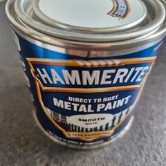 Hammerite smooth white paint 250 ml new