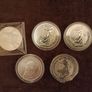 ( Job Lot) 5 x Silver bullion Coins.999 fine silver Image 2
