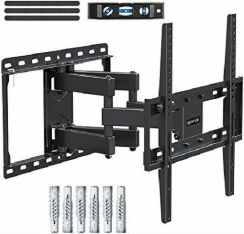 TV Wall Bracket Mount Tilt & Swivel for 32 40 42 46 50 55 65" Double Arms