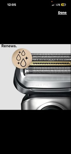 Braun series 9 8 7 Clean and Renew Electric Shaver Cleaning Cartridges, Hygienically Cleans, Removing Residual Hair & Skin Particles,
