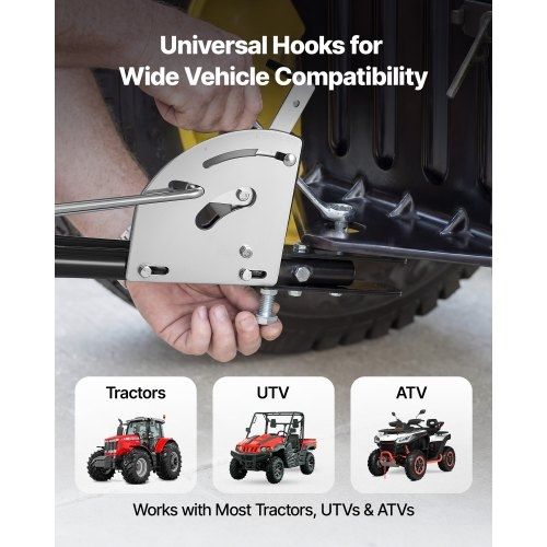 Tow Behind Lawn Spreader with Aeration Spikes, 0.81m Spreading Width, Broadcast Spreader with Universal Hitch, Garden Seeder & Soil Aerator with 100lbs Capacity & 10 in Tires for ATVs UTVs