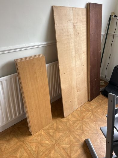 Wardrobe doors and wood