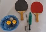 Table tennis Bats, balls and net