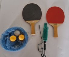 Table tennis Bats, balls and net