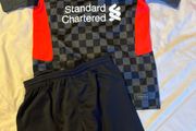 Liverpool boys jersey and shorts