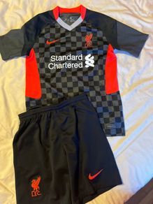 Liverpool boys jersey and shorts