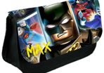 Lego Batman Personalized Pencil Case Make up bag School Birthday Gift Boys Girls with your own name on it! / back to school stationery