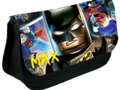 Lego Batman Personalized Pencil Case Make up bag School Birthday Gift Boys Girls with your own name on it! / back to school stationery
