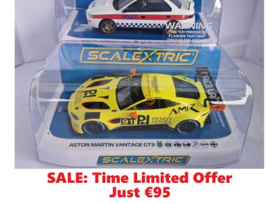 Scalextric Performance Car Twin Pack Subaru vs Aston martin Slot Cars ( C4429 + C4446 )