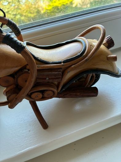 Handcrafted Harley Style Timber Bike
