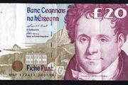 1998 Ireland IR20 Daniel O Connell Banknote Series C. Note issued 26/05/98. Serial number MSP726812