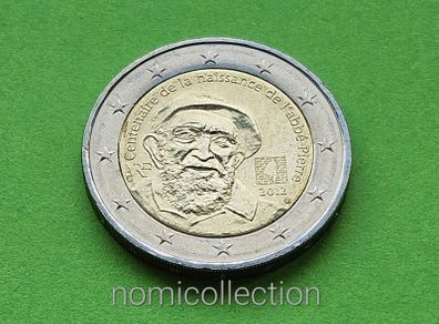 France 2012 year Uncirculated 2 Euro coin.