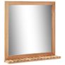 Sink Cabinet with Mirror Solid Walnut Wood Image 7