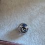 Pandora charm vintage night sky with shimmering midnight blue enamel and clear cubic zirconia very good condition Image 5