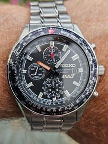 Watch Seiko "ANA" Pilot Chronograph.