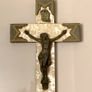 French Art Deco Wall Crucifix 1930s Image 6