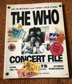 The Who Concert File book